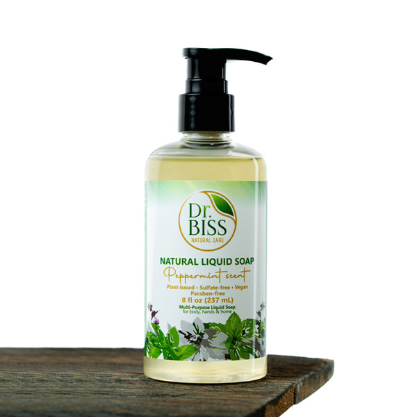 Natural Liquid Hand & Body Soap – Peppermint, 8 oz
