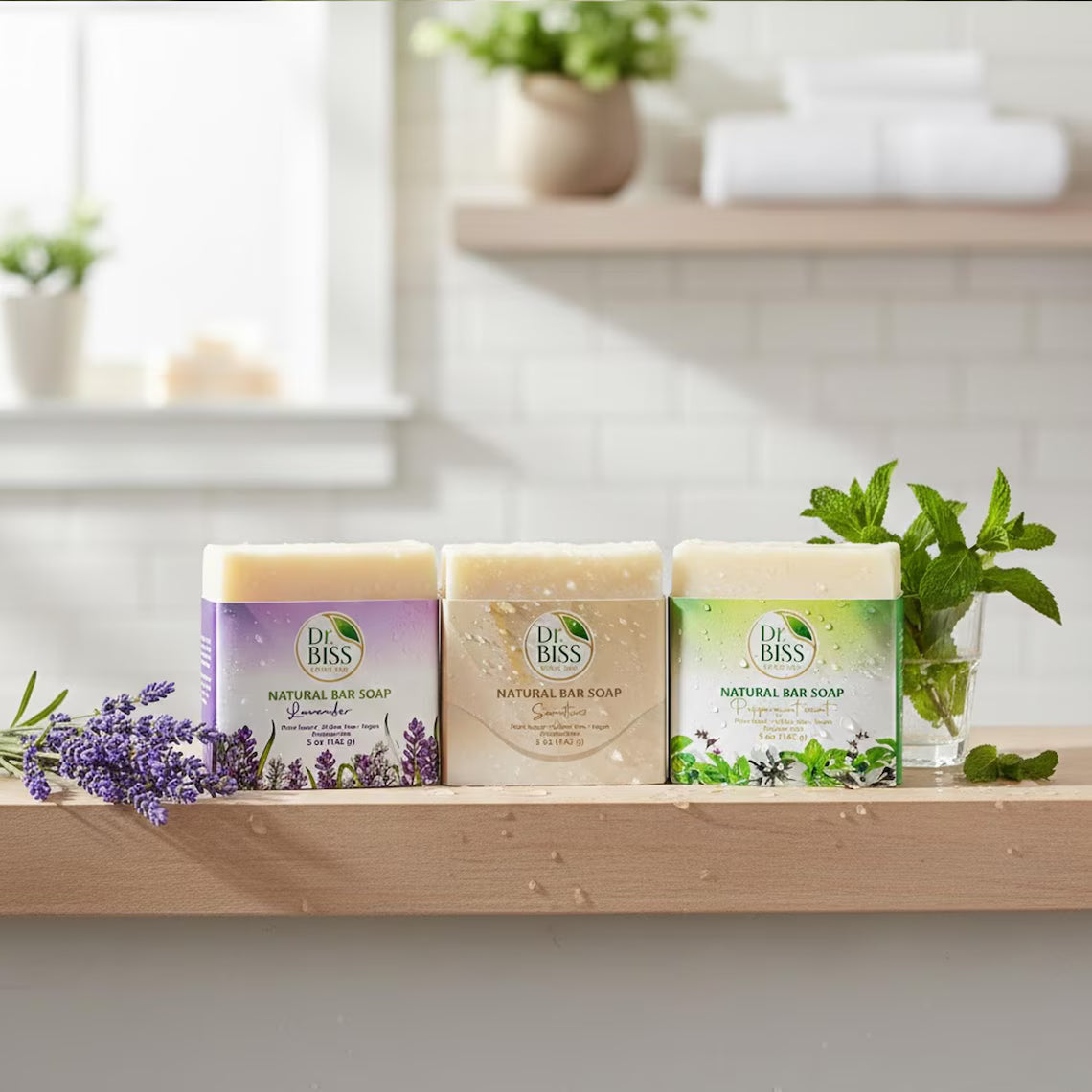 Natural Bar Soap with Coconut & Olive Oil
