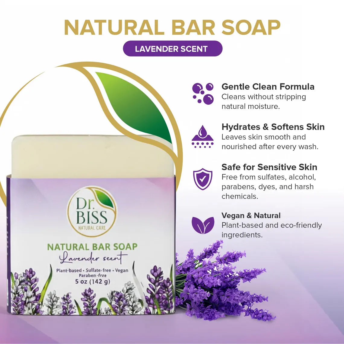 Lavender Routine Bundle (Soap + 8 oz Liquid Soap + Lavender Essential Oil)
