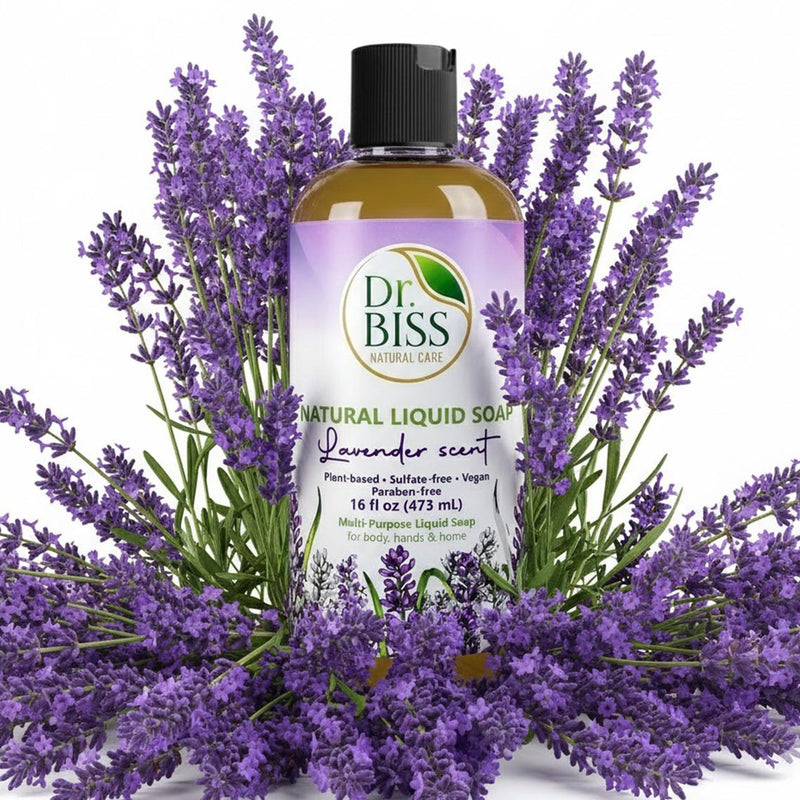 Natural Liquid Hand & Body Soap – Lavender, Peppermint & Scentless | Dr. Biss