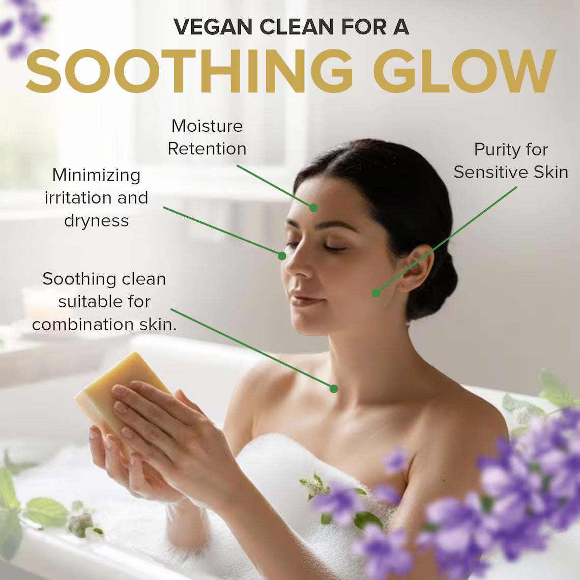 Natural Bar Soap with Coconut & Olive Oil