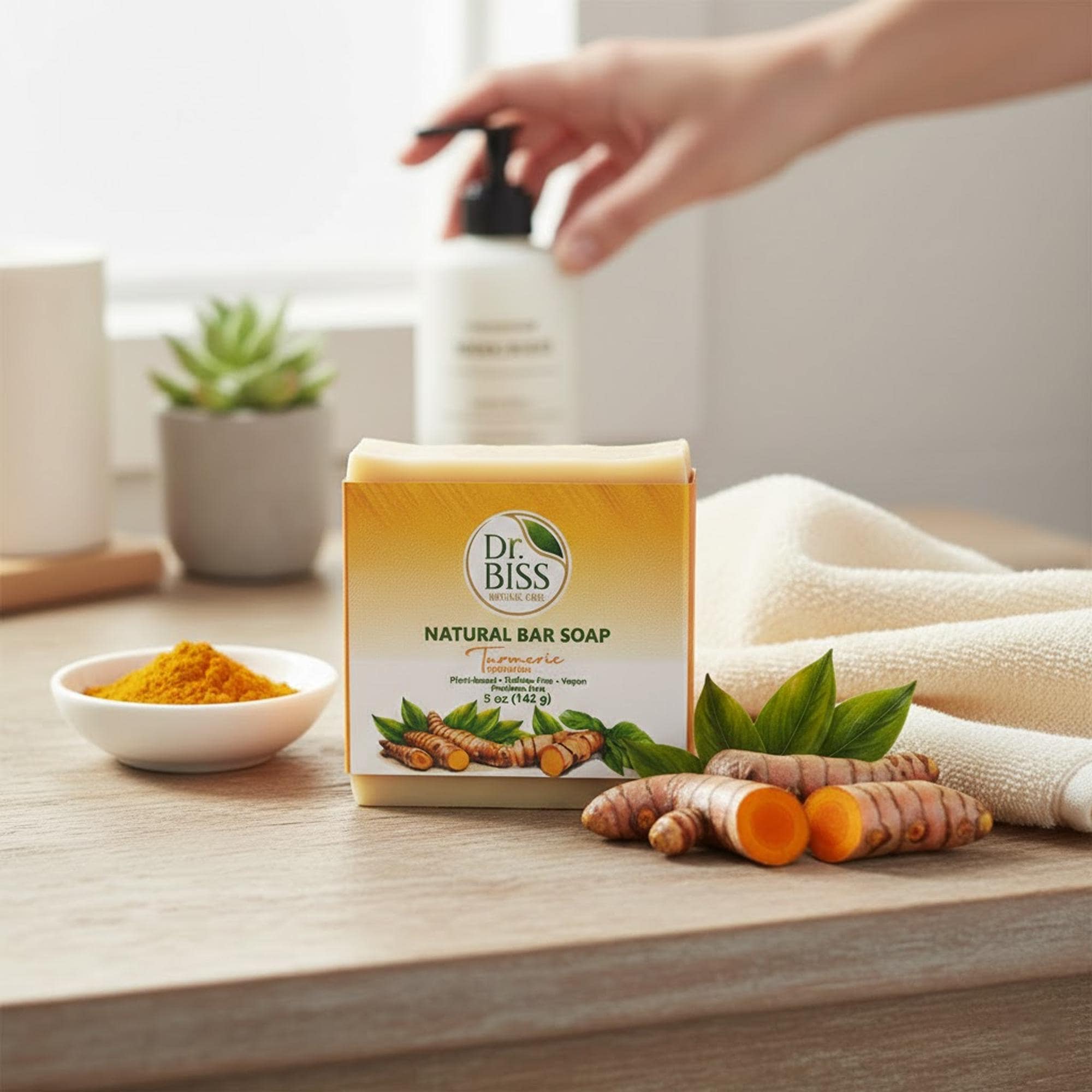 Turmeric Natural Bar Soap - Coconut & Olive Oil