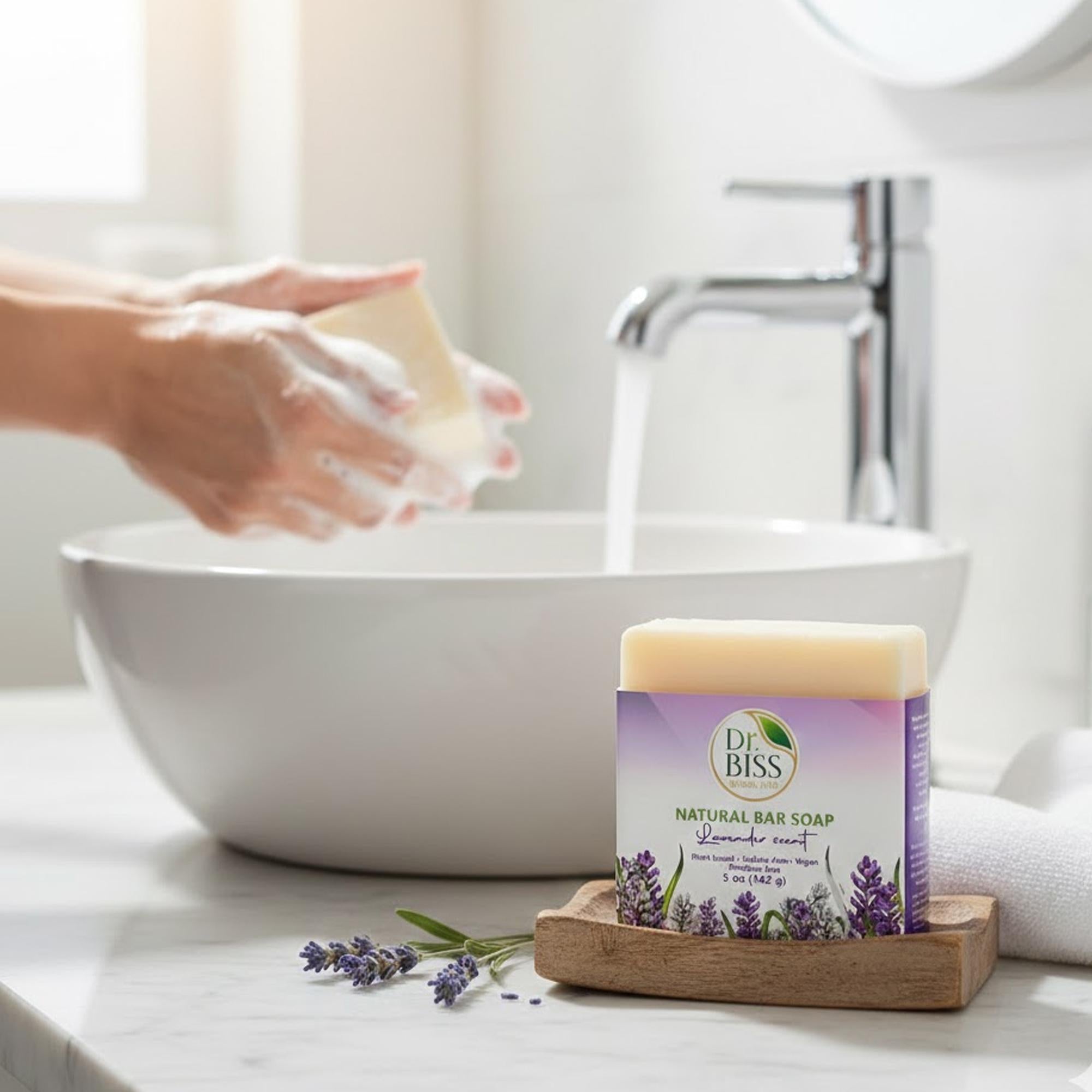 Lavender Routine Bundle – Natural Soap, Liquid Soap & Lavender Essential Oil