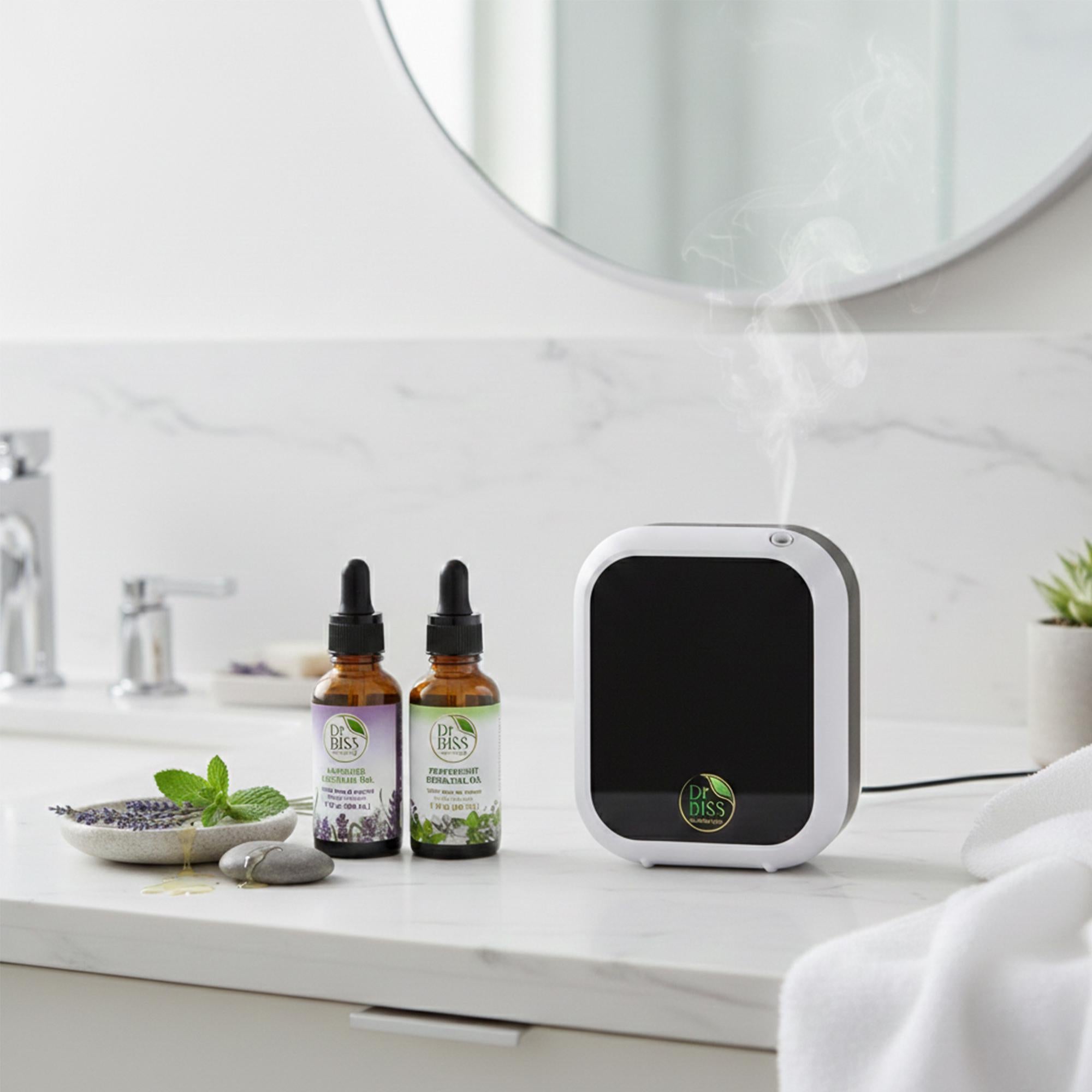 Home Aroma Duo (Home Diffuser + 2 Essential Oils)