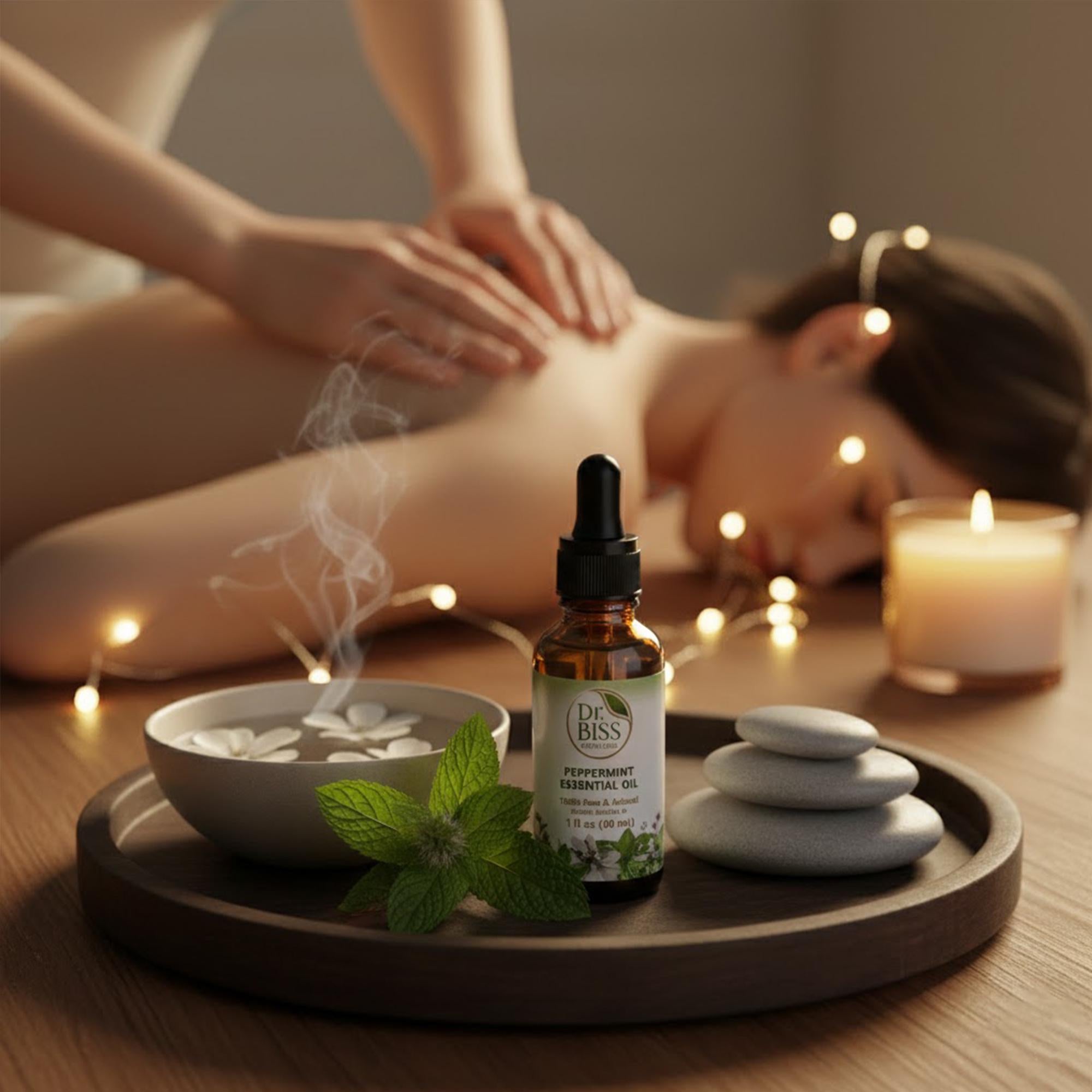 Peppermint Essential Oil – Pure Steam Distilled Peppermint Oil | Dr. Biss
