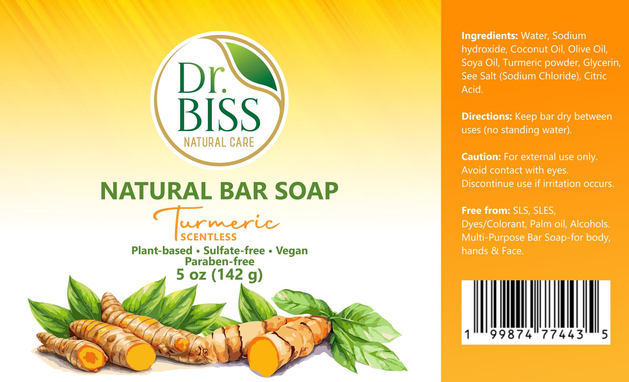 Turmeric Natural Bar Soap - Coconut & Olive Oil