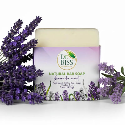 Lavender natural bar soap with coconut and avocado oil
